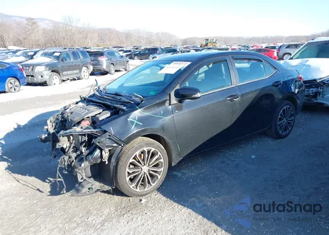 2015 Toyota Corolla S Plus из США, поврежденный, VIN 2T1BURHE6FC386925